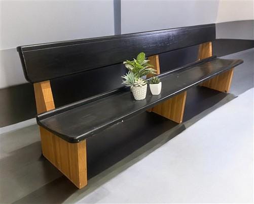 Home & Living > Furniture > Entryway & Mudroom Furniture - 8' Church Pew with Kneeler, Entryway Furniture, Porch Bench, Di...