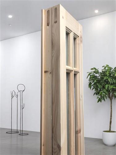 French Double Door (21x80.5) 6 Pane Frosted Glass Door European Styled EM52