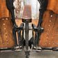 4 Wood Iron Folding Theater Seats, Auditorium Seats, Entryway Bench, D15