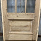 Antique French Single Door (33x92.5) Glass Pane Door with Jamb, Encased Door T32