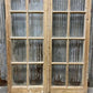 Antique French Double Doors (44x87.5) European Doors, 12 Pane Glass Doors, G164