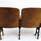 Home & Living > Furniture - 4 Vintage Wood Folding Theater Seats, Auditorium Seats, Entryway Bench, E10 by The Old Grainery