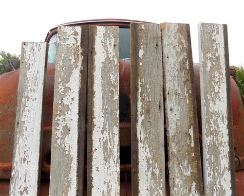 6 Barn Wood Reclaimed Planks, Wall Siding Boards, Vintage Art Craft Lumber, A67