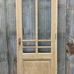 Antique French Single Door (29.5x88) Glass Pane Door with Jamb, Encased Door T24