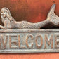 Home & Living > Home Decor > Wall Decor > Wall Hangings > Signs - Mermaid Decor, Decorative Welcome Sign, Cast Iron Mermai...