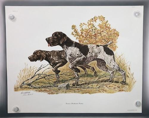 Art & Collectibles > Prints > Lithographs - 5 Ernest Hart Signed Dog Prints, 28x22 Wade Collection Lithograph Plates 1-5 b...