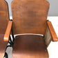 Home & Living > Furniture - 5 Vintage Wood Folding Theater Seats, Auditorium Seats, Entryway Bench, E16 by The Old Grainery