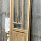 Antique French Single Door (27.25x82) Glass Pane Door with Jamb, Encased Door T6