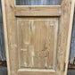 Antique French Single Door (25.5x80) Glass Pane Door with Jamb, Encased Door T52