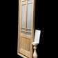 Antique French Single Door (29 x90) Glass Pane Door with Jamb, Encased Door T39