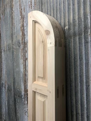 Arched French Double Doors (21x80.5) Panel Doors, European Styled Doors M9