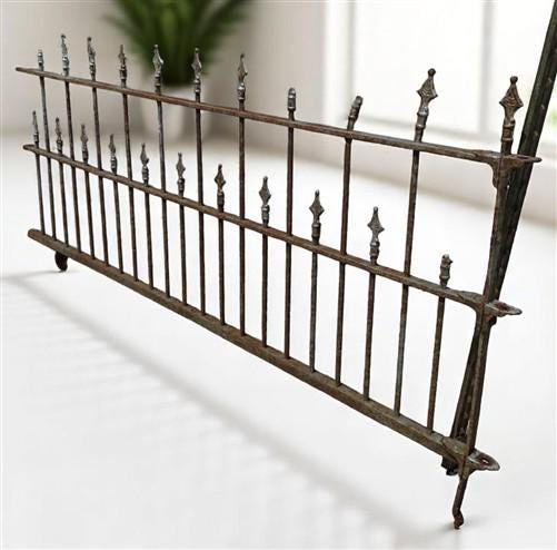 Home & Living > Outdoor & Gardening > Garden Decoration > Yard Art - Wrought Iron Vintage Fence Panel (88x44) Architectura...
