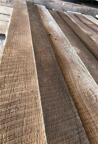 Reclaimed 1 By Oak Barn Wood Boards, Rustic Solid Oak Lumber Planks Custom Order