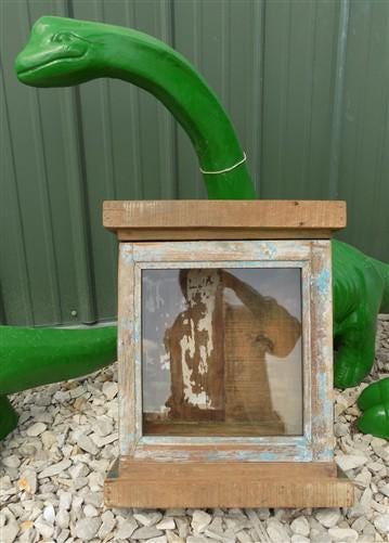 Home & Living > Bathroom > Medicine Cabinets - Medicine Cabinet, Vintage Wood Display Case, Wall Mount Cupboard, Shadow Bo...