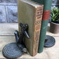 Home & Living > Home Decor > Home Accents > Bookends - Nautical Ship Anchor Rope Bronze Bookends, Vintage Library, Brass D...