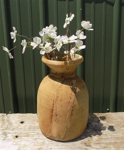 Water Jug, Wood Pot, Wood Vase, Rustic Planter, Modern Farmhouse, European N