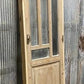 Antique French Single Door (27.25x82) Glass Pane Door with Jamb, Encased Door T5