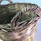 Home & Living > Home Decor > Home Accents - Round Wicker Basket, Vintage German Woven Rattan Basket, Storage Organizer N b...