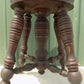 Home & Living > Furniture > Living Room Furniture - Swivel Wood Piano Organ Stool, Glass Claw Feet, Vintage Organ Bar Benc...