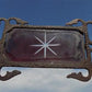 Weathervane Ruby Red Glass Tail Lightning Rod No Ball Arrow Pointer Vintage J