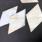 10 Stained Slag Glass Diamond Panes, Reclaimed Church Window Art Glass Pieces F