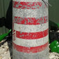 Big H Equipment Chicken Feeder, Vintage Galvanized Tin Chicken Feed Dispenser A