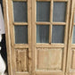 Antique French Double Doors (71x88) Frosted Glass European SideLite Jamb C3