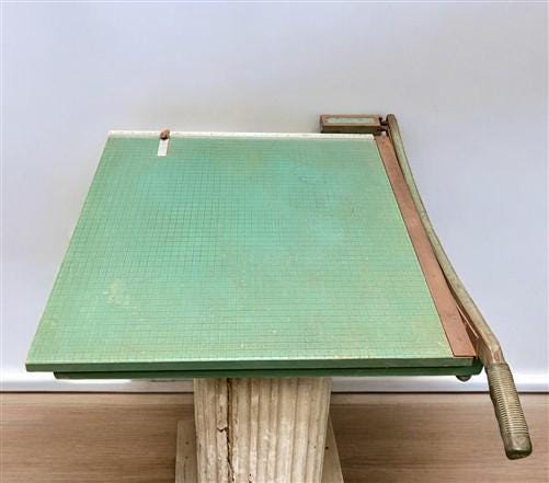 Premier Paper Cutter, Vintage Paper Trimmer, Guillotine, 25"x25" Cutting Area