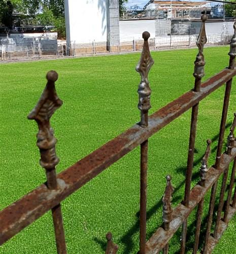 Home & Living > Outdoor & Gardening > Garden Decoration > Yard Art - Wrought Iron Vintage Fence Panel (94.5x42) Architectu...