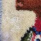 Native American Indian Chief Latch Hook Rug Wall Art, Vintage 1970s Retro Art