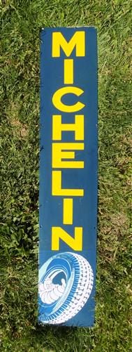 Art & Collectibles > Collectibles > Advertisements - Michelin Sign, Metal Porcelain Sign, Tire Advertising, Michelin Man B...