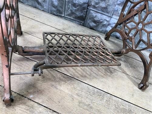 Treadle Sewing Machine, Cast Iron Base, Industrial Sears Roebuck Steampunk QN