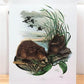 Art & Collectibles > Prints > Lithographs - Richard Timm, Muskrat, Signed Print, 28x22 Wade Collection, Plate 17 by The Ol...