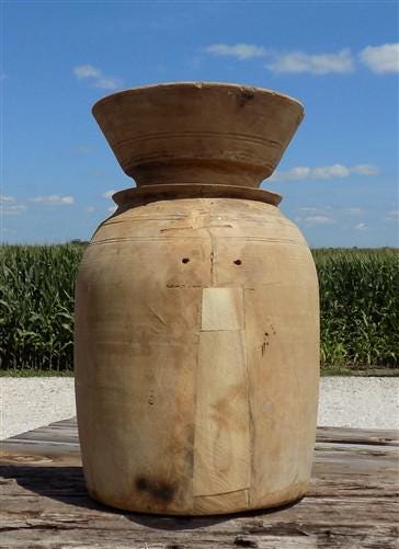 Home & Living > Home Decor > Home Accents - Water Jug, Wood Pot, Wood Vase, Rustic Planter, Modern Farmhouse, European Q b...