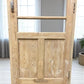 Antique French Single Door (31.5x84) Glass Pane Door with Jamb, Encased Door T33