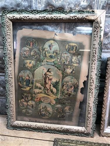 Home & Living > Home Decor > Wall Decor > Wall Hangings - 3 Antique Victorian Wood Frames, Reinders Genealogy, Picture Fra...
