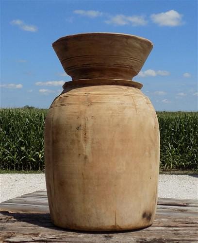 Home & Living > Home Decor > Home Accents - Water Jug, Wood Pot, Wood Vase, Rustic Planter, Modern Farmhouse, European Q b...