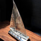Home & Living > Home Decor > Home Accents > Statues - Sailboat Sculpture, Metal Bookend Paperweight, Nautical Study Librar...