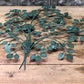 Home & Living > Home Decor > Wall Decor > Wall Hangings - 1967 Turner Mfg Floral Metal Wall Art, MCM Mid Century Green Gol...