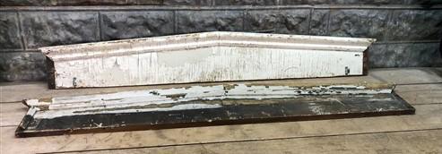 Pair Crown Molding Headers, Trim Door Window Pediment Architectural Salvage B42