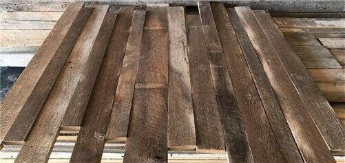 Craft Supplies & Tools > Raw Materials > Wood > Boards & Planks - Reclaimed 1 By Oak Barn Wood Boards, Custom Order Rustic...