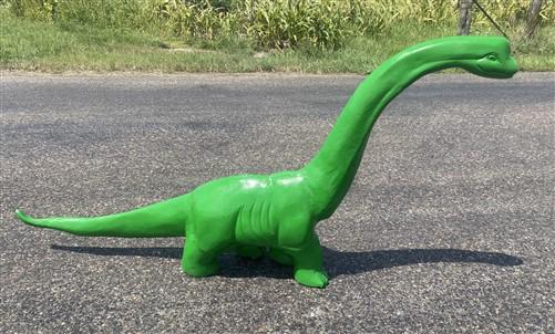 Dinosaur Brachiosaurus, Cast Aluminum Statue, Outdoor Yard Art, Brontosaurus