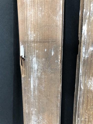 Home & Living > Home Improvement > Moldings & Trim - 8 Reclaimed Wainscoting Bead Board Pieces, Architectural Salvage Vint...