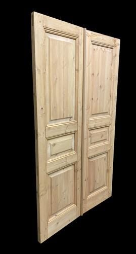 French Double Doors (48.5x80.5) Raised Panel Doors, European Styled Doors NM2-A