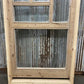 Antique French Single Door (33x81) Glass Pane Door with Jamb, Encased Door T44