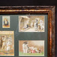 Art & Collectibles > Prints - Vintage Wooden Framed Cat Art, Rectangular Photo Picture Mirror Art Frame H by The Old Grainery