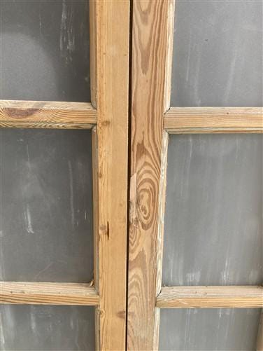 Antique French Double Doors (71x88) Frosted Glass European SideLite Jamb C9