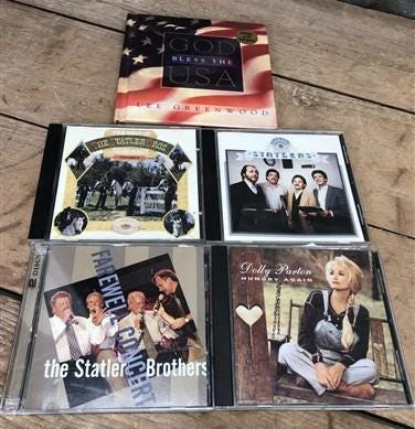 Books, Movies & Music > Music > Recorded Audio > C Ds - Lot 22 CDs, Statler Brothers, Dolly Parton, Smoky Mountain Hymns,...