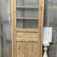 Antique French Single Door (32x79.5) Glass Pane Door with Jamb, Encased Door T37