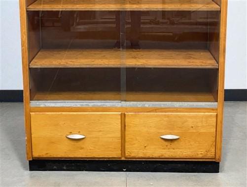 Home & Living > Furniture > Dining Room Furniture > Buffets & China Cabinets - 2 Sliding Door Display Cabinet, Vintage Dis...
